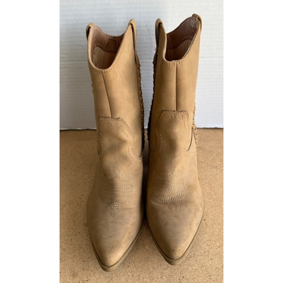 Report Women Sz‎ 7.5 Ankle Cowboy Boots Kalani Boho Western Braided Leather Boho - Picture 9 of 12